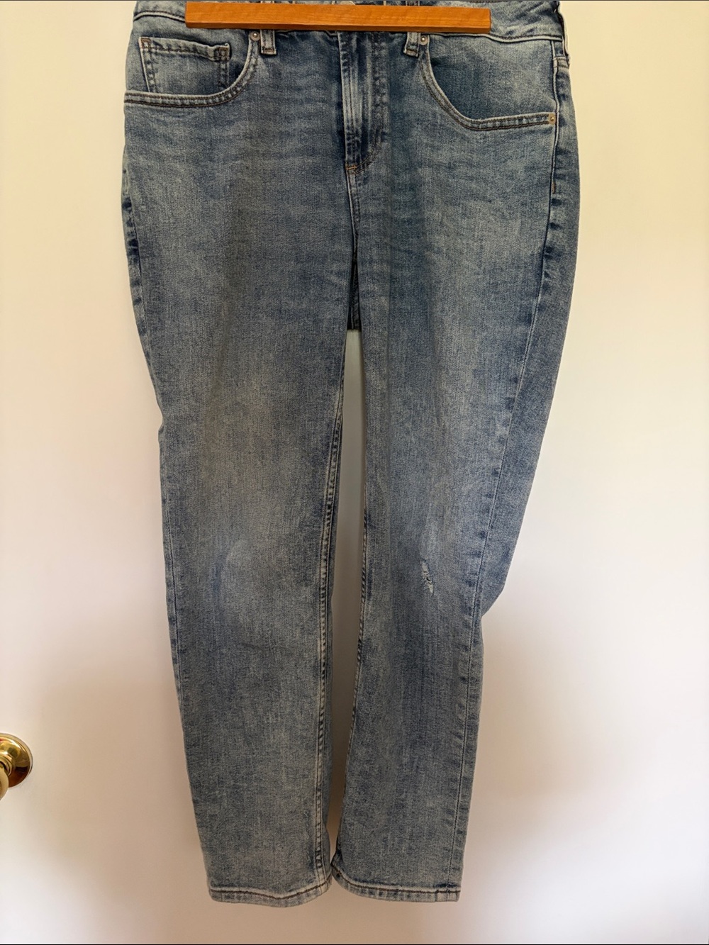 Chicos Boyfriend Ankle Jeans - Blue Denim